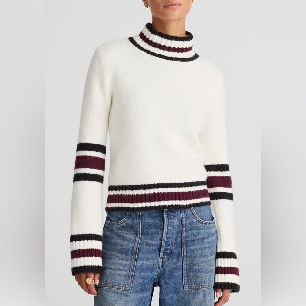 Madewell Rib Trim Mockneck Sweater - Picture 3 of 3